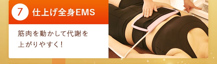 07_仕上げ全身EMS  筋肉を動かして代謝を 上がりやすく!